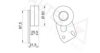 AUTEX 641711 Tensioner Pulley, timing belt